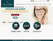 Tablet Screenshot of optik-hallmann.de